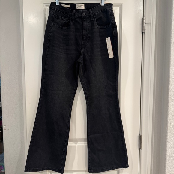 Universal Thread Denim - Universal Thread High Rise Flare Pants Black Jeans Size 10 /S Short New NWT
